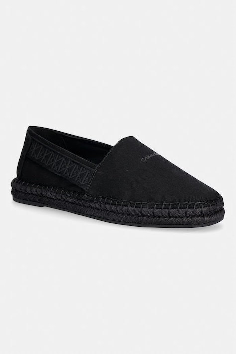 Calvin Klein espadryle męskie ESPADRILLE WEBBING CV czarne HM0HM02075