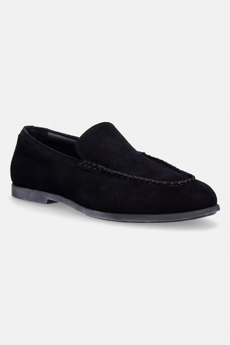 Calvin Klein mokasyny męskie zamszowe LOW PROF LOAFER SU czarne HM0HM02081
