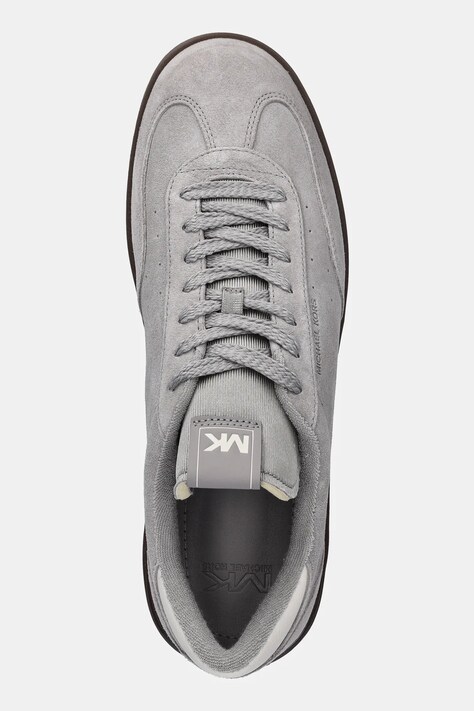 Замшеві кросівки Michael Kors Wilton Lace Up — SS26-OBM08L, сірий — фото 4