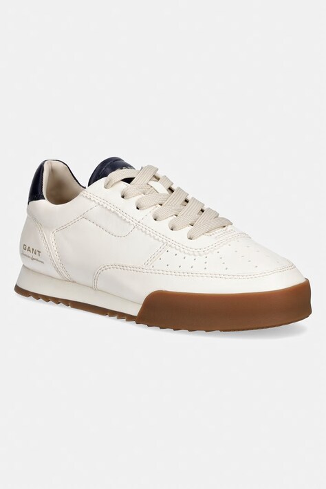 Gant sneakersy skórzane Baylle męskie kolor beżowy 32631174