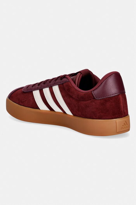 Замшеві кросівки adidas VL Court 3.0 — SS26-OBM0CI, червоний — фото 3