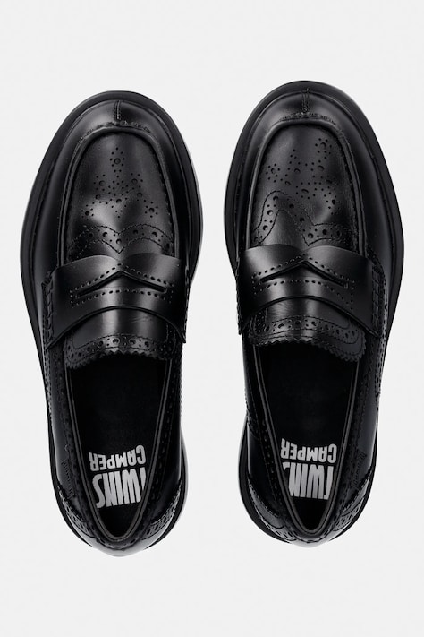 Camper mokasyny skórzane TWS męskie kolor czarny K101088-001
