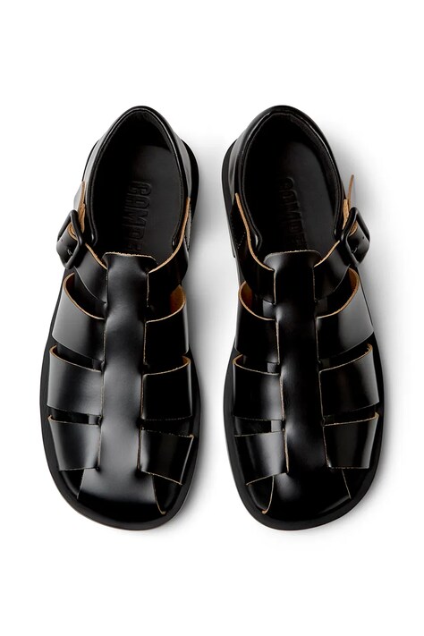 Camper sandały męskie skórzane Don czarne K101011-001