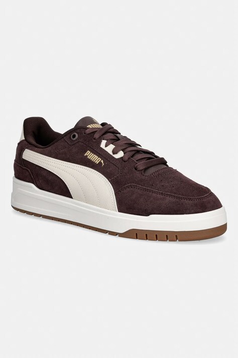 Puma Shuffle Downtown sneakersy męskie zamszowe brązowe 402597