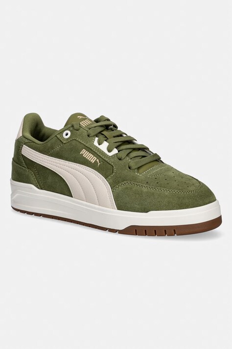 Puma sneakersy zamszowe Shuffle Downtown męskie kolor zielony 402597