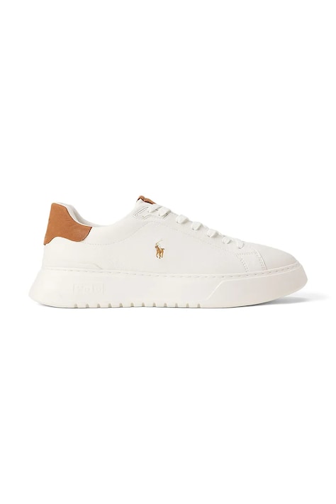 Polo Ralph Lauren Rlite Court sneakersy męskie skórzane białe na płaskim obcasie 809P07170001