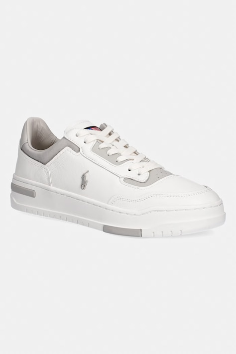 Polo Ralph Lauren sneakers din piele Kenmare culoarea alb, 809P07528004