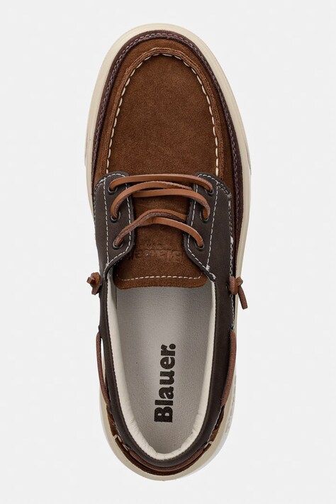 Мокасини Blauer BUCK06 — SS26-OBM0UR, коричневий — фото 4