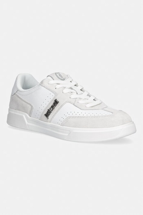 Just Cavalli sneakersy męskie skórzane białe 80QA3SB2ZPC12003