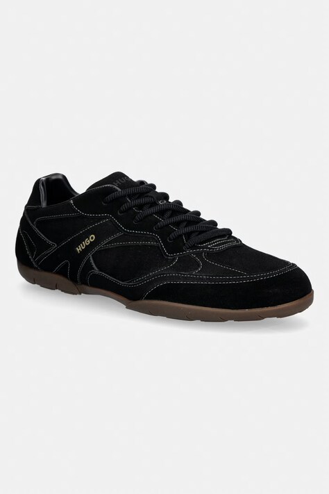 HUGO Keeston sneakers da uomo in scamoscio nere 50563547.002