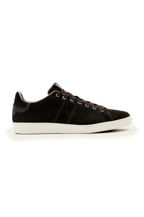 Σουέτ sneakers AllSaints Leon Low Top χρώμα: καφέ, M009FE