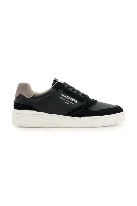 Кожаные кроссовки AllSaints Regan Low Top цвет чёрный M037FE