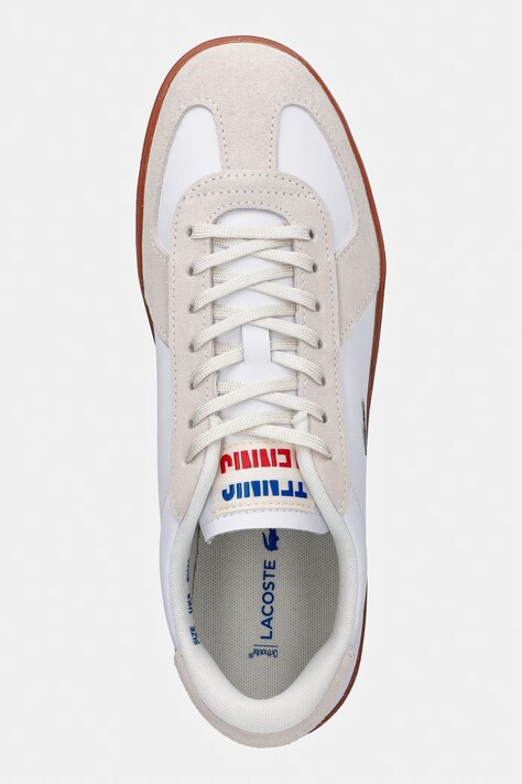 Шкіряні кросівки Lacoste Men Baseshot Pro Sneakers — SS26-OBM14E, білий — фото 4