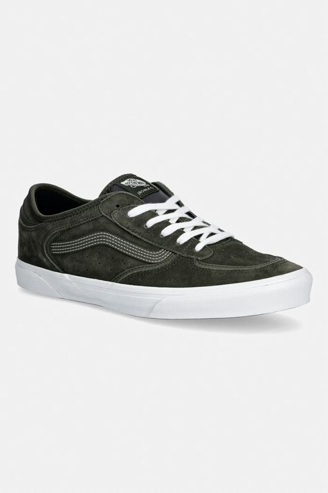 Vans Rowley Classic tenisówki męskie zamszowe zielone niskie VN000SF450K1
