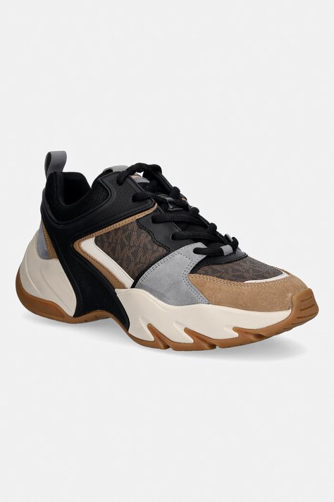 Michael Kors Chase Trainer pánské sneakers boty hnědé 42S6CHFS1B.212