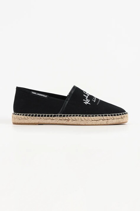 Karl Lagerfeld espadryle męskie Kamino czarne KL70126