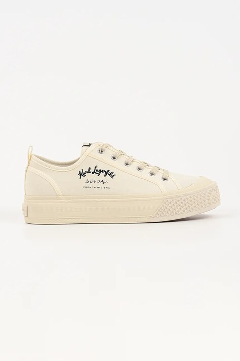 Karl Lagerfeld Kampus Max V trampki męskie beżowe niskie KL50523