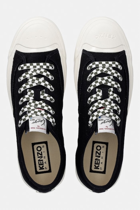 Πάνινα παπούτσια Kenzo Low top sneaker χρώμα: μαύρο, FG55SN016F50.99