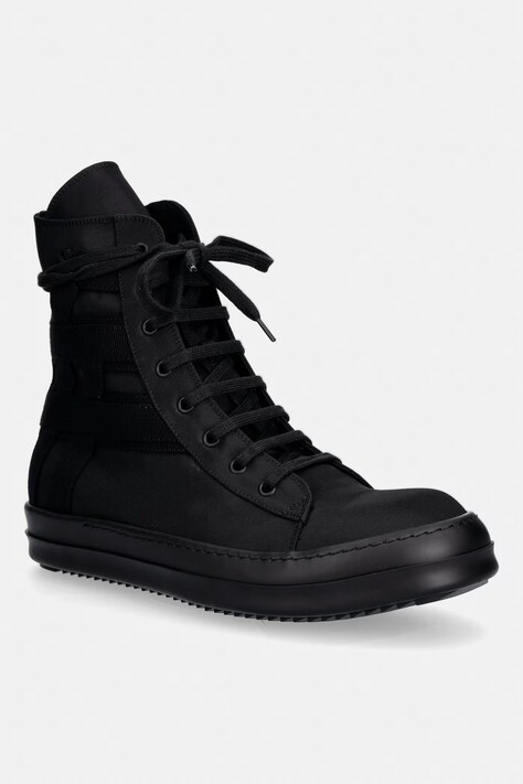 Rick Owens DRKSHDW trampki męskie czarne wysokie DU01F4807.NCVER2