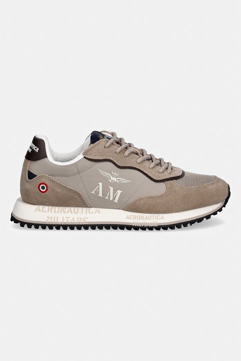 Aeronautica Militare sneakersy SNEAKERS męskie kolor brązowy 261SC0320UPL00313 57570