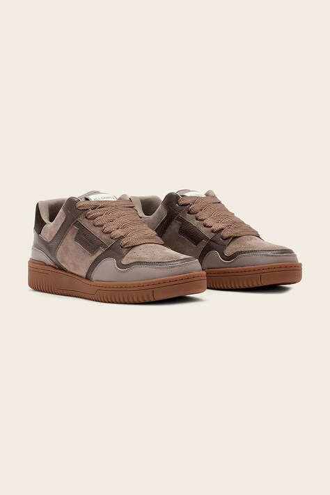AllSaints Regan Plus Low Top sneakersy męskie skórzane beżowe M055FE