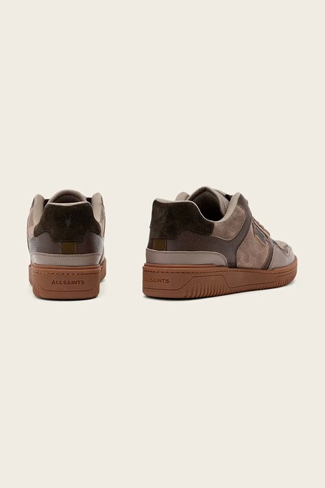 AllSaints Regan Plus Low Top кросівки чоловічі шкіряні — SS26-OBM1P5, коричневий — фото 3