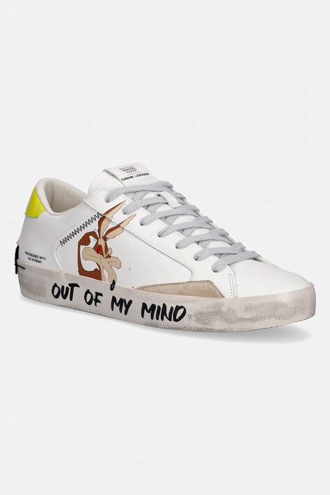 Crime London CHELSEA sneakersy męskie skórzane białe 77051PP8