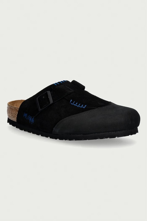 Birkenstock 1774 x ADER ERROR boston ciabatte slide mules da uomo in scamoscio nere 1029964
