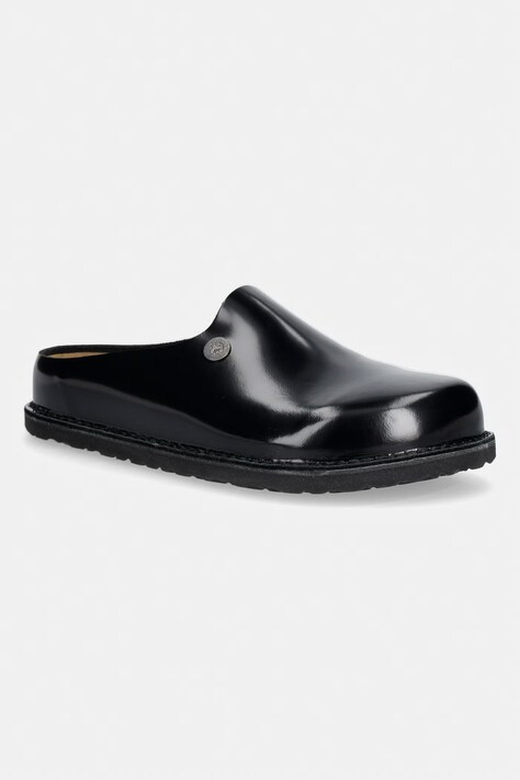 Birkenstock 1774 Amsterdam Premium Collector NL klapki z zakrytymi palcami męskie skórzane czarne 1032535