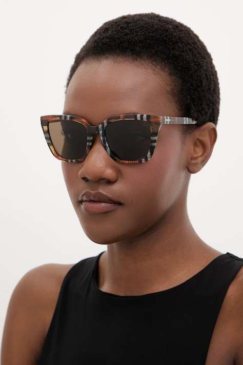 Burberry okulary przeciwsłoneczne damskie pomarańczowe 0BE4487