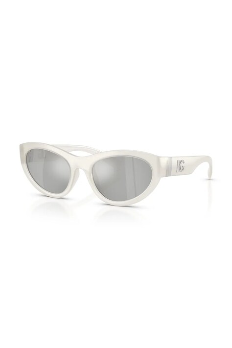 Dolce & Gabbana okulary przeciwsłoneczne kocie oczy damskie białe 0DG6207