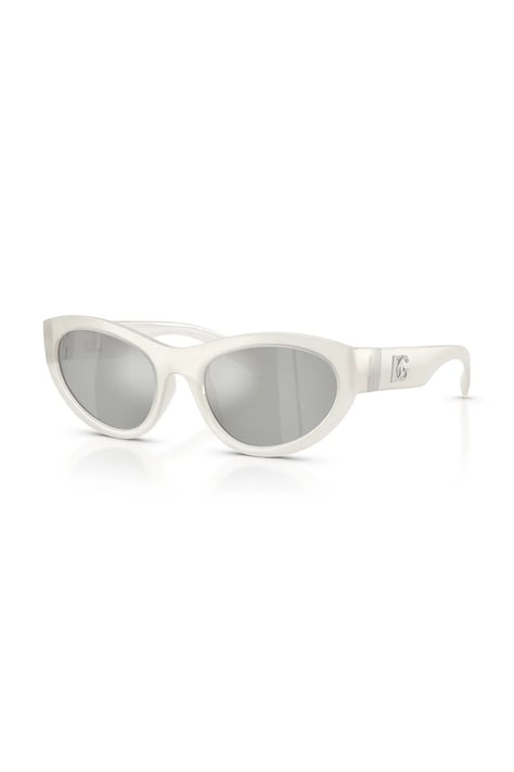 Dolce & Gabbana okulary przeciwsłoneczne kocie oczy damskie białe 0DG6207