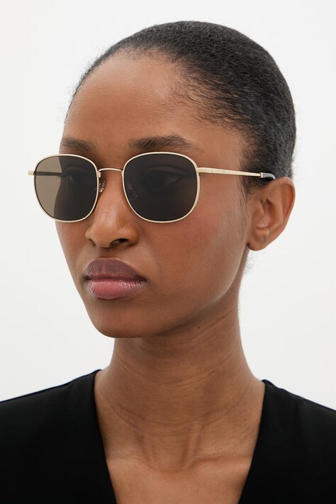 Jimmy Choo okulary przeciwsłoneczne damskie złote 0JC4025B