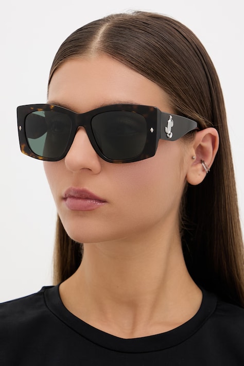 Jimmy Choo slnečné okuliare dámske hnedé 0JC5061U