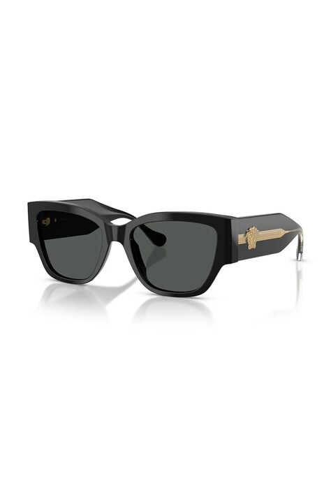 Versace okulary przeciwsłoneczne kocie oczy damskie czarne 0VE4509U