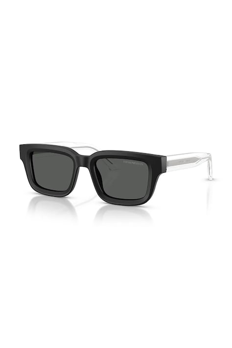 Emporio Armani okulary przeciwsłoneczne kwadratowe męskie czarne 0EA4270