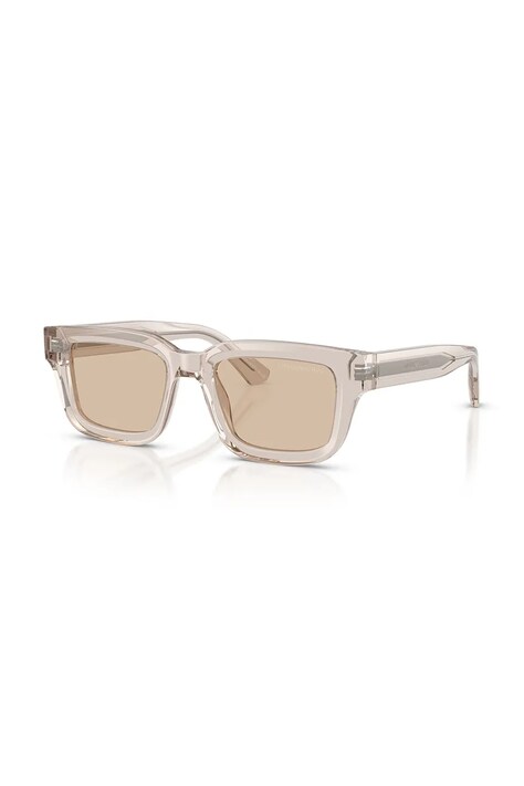 Emporio Armani okulary przeciwsłoneczne kwadratowe męskie transparentne 0EA4270