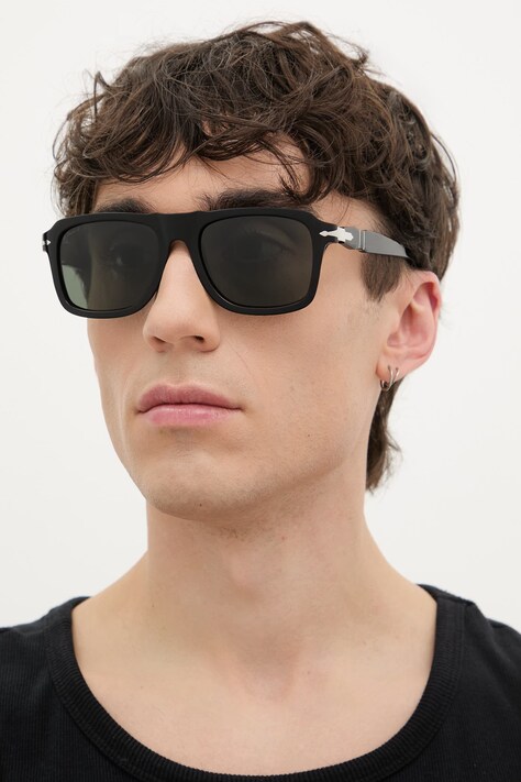 Persol okulary przeciwsłoneczne męskie czarne 0PO8002S