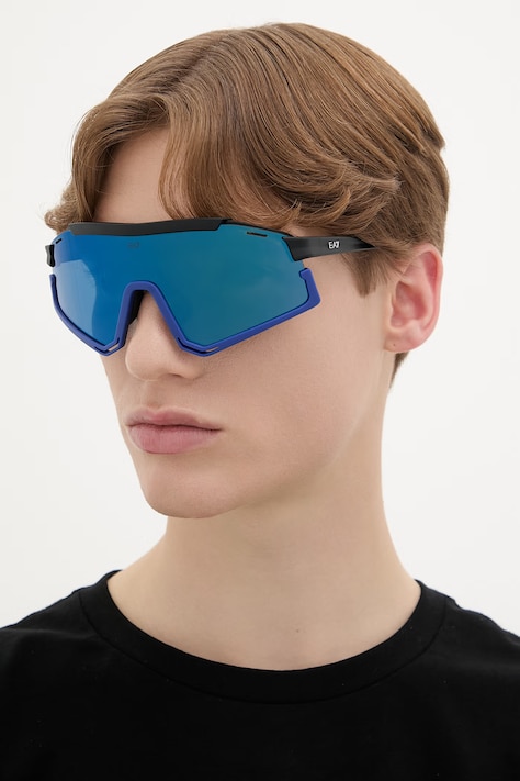 EA7 Emporio Armani sluneční brýle pánské modré 0Q74006.635655