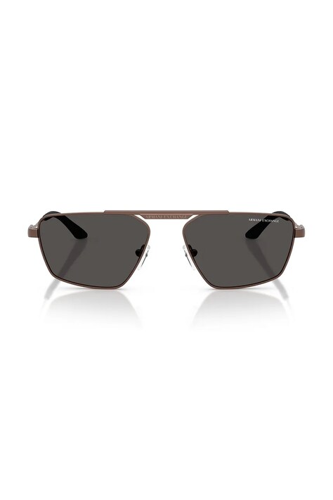 Armani Exchange сонцезахисні окуляри — SS26-OKU005, коричневий — фото 4