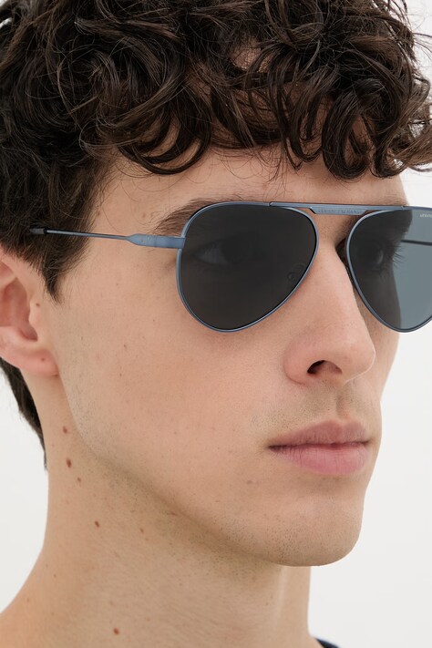 Armani Exchange сонцезахисні окуляри авіатори — SS26-OKU006, блакитний — фото 9