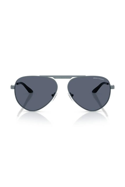 Armani Exchange сонцезахисні окуляри авіатори — SS26-OKU006, блакитний — фото 4
