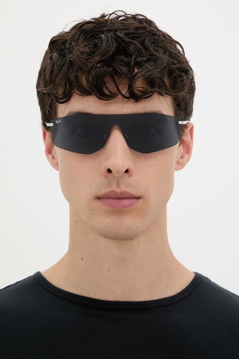 Ray-Ban okulary przeciwsłoneczne srebrne 0RB3781