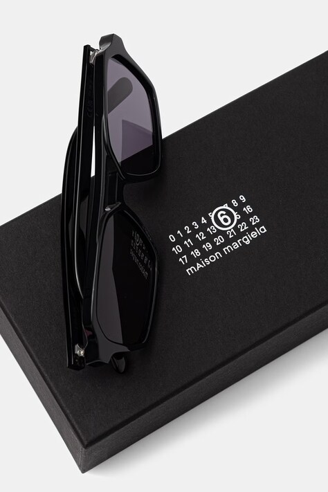 MM6 Maison Margiela сонцезахисні окуляри LUNETTES 7 NOIR — фото 3