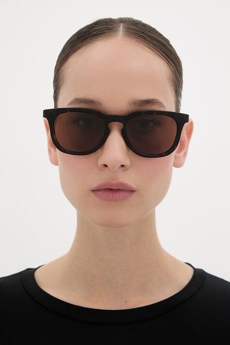 MM6 Maison Margiela сонцезахисні окуляри LUNETTES 3 HAVANA — фото 7
