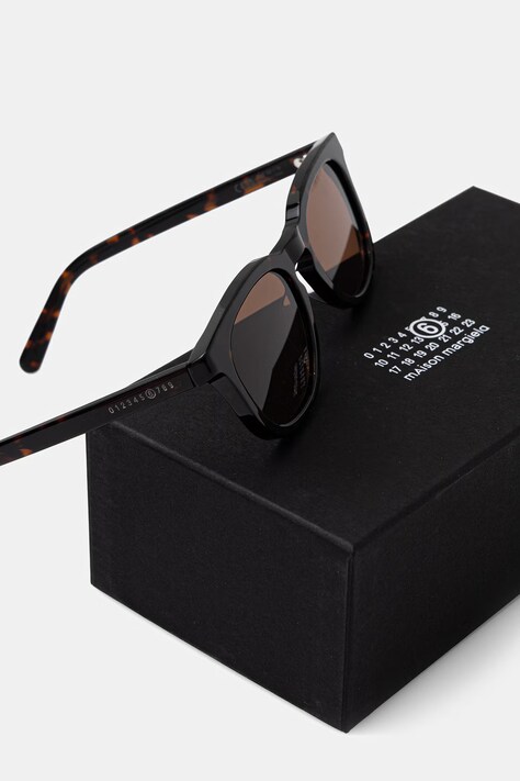 MM6 Maison Margiela сонцезахисні окуляри LUNETTES 3 HAVANA — фото 3