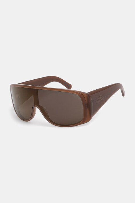 MM6 Maison Margiela okulary przeciwsłoneczne MARGIELA MASK BROWN brązowe IPFD