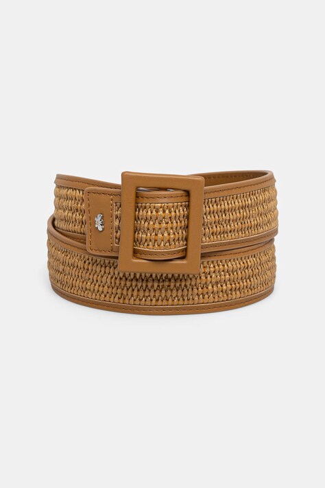 Weekend Max Mara pasek damski z imitacji skóry ABOCCA brązowy 2615501015600