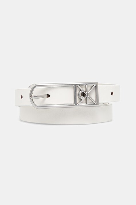 Calvin Klein opasok dámsky kožený biely LV04F7057G