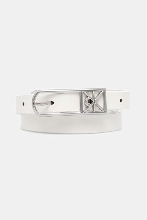 Calvin Klein opasok dámsky kožený biely LV04F7057G